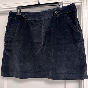 Banana Republic Corduroy Navy Mini Skirt